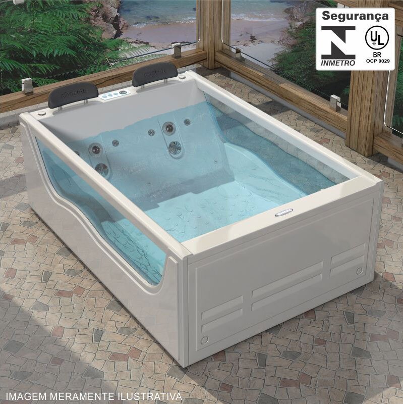 Banheira Hidromassagem Mira Dupla - ALBACETE 1 Triton-Piscinas Banheira de hidromassagem Mira dupla ambiente Albacete - Triton Piscinas